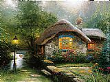 Cottage Canvas Paintings - Collector's Cottage I